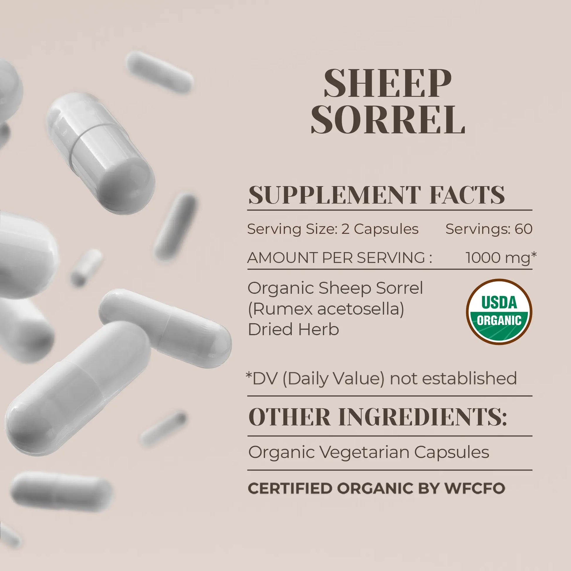 Buy Sheep Sorrel Capsules online - Garden Organics