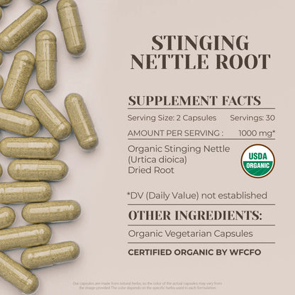 Buy Stinging Nettle Root Capsules online - Garden Organics