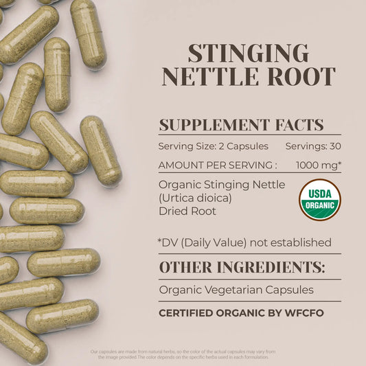 Buy Stinging Nettle Root Capsules online - Garden Organics
