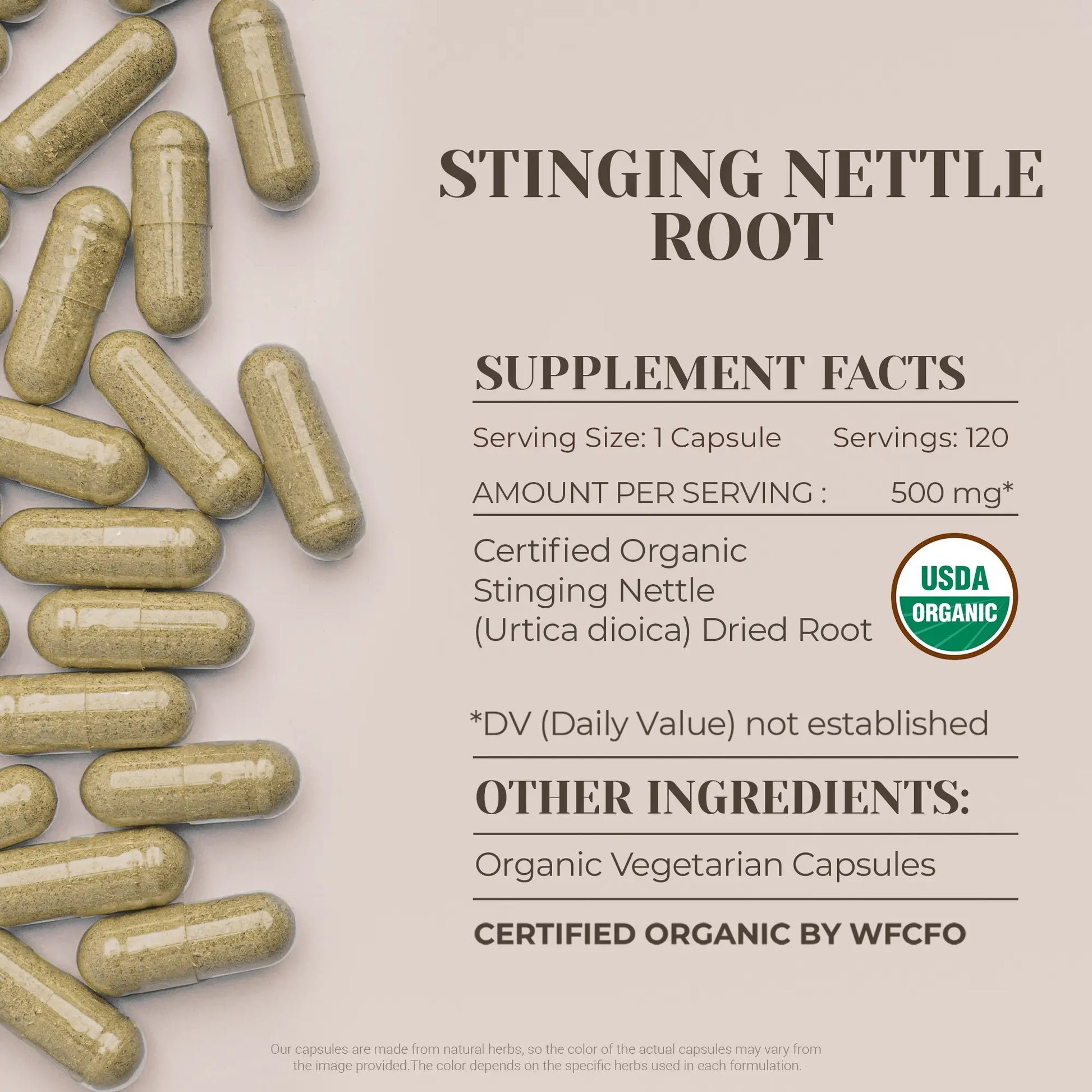 Buy Stinging Nettle Root Capsules online - Garden Organics