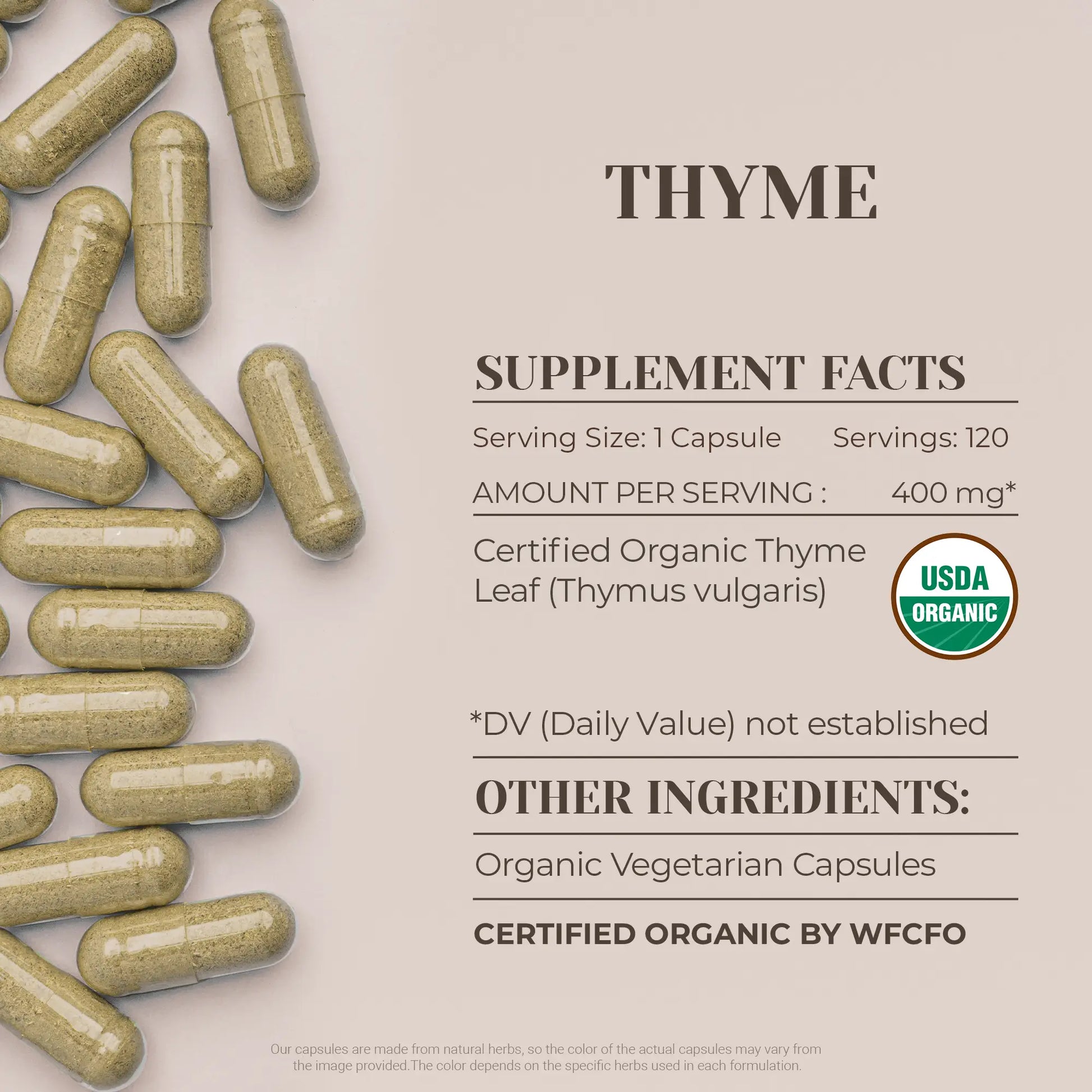 Buy Thyme Capsules online - Garden Organics
