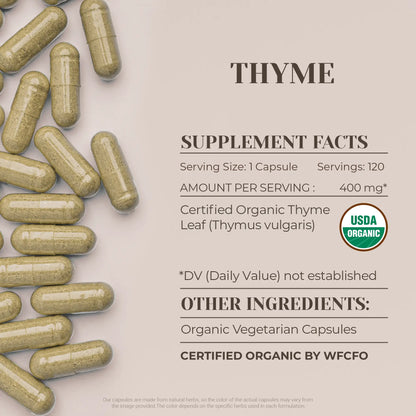Buy Thyme Capsules online - Garden Organics