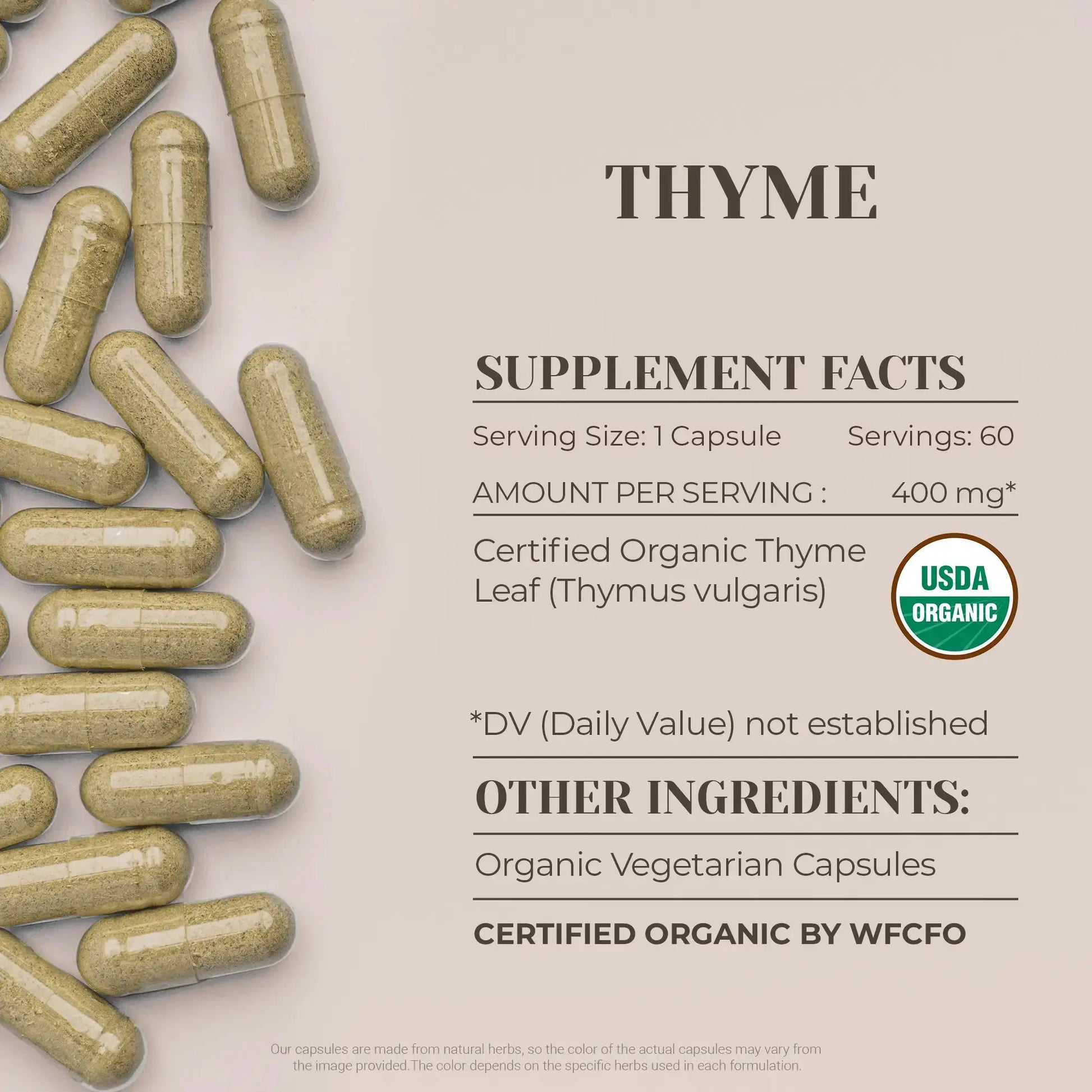 Buy Thyme Capsules online - Garden Organics