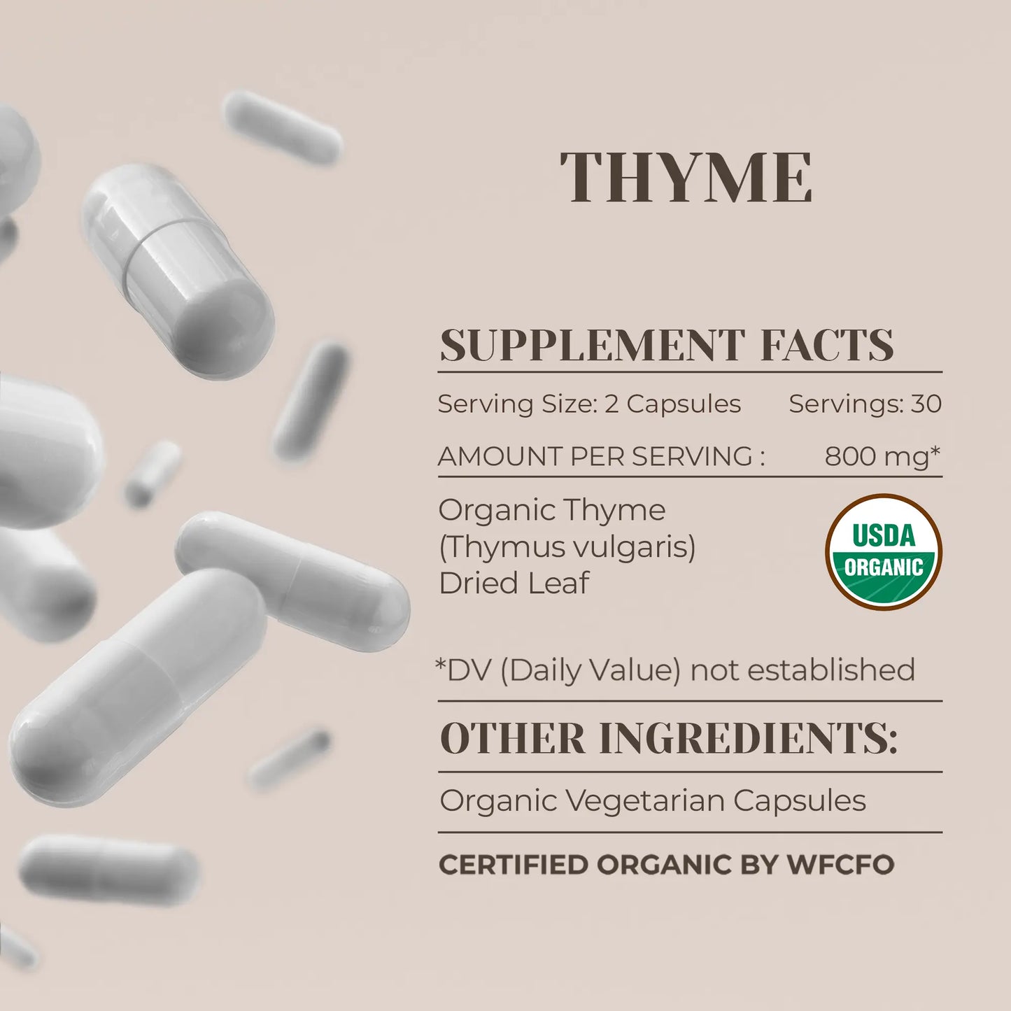 Buy Thyme Capsules online - Garden Organics