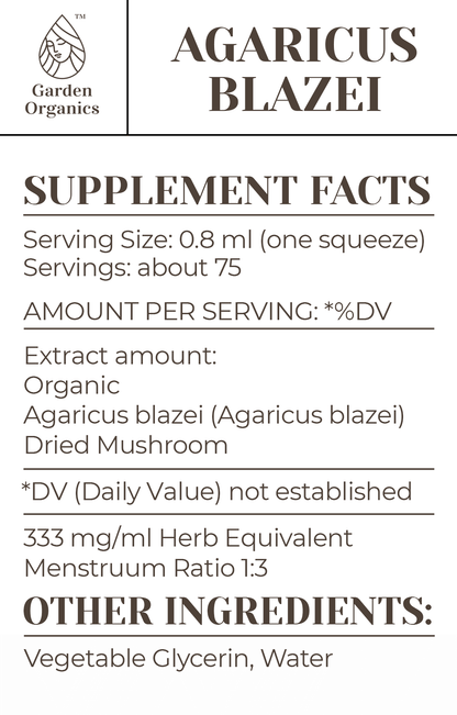 Buy Agaricus Blazei Tincture online - Garden Organics
