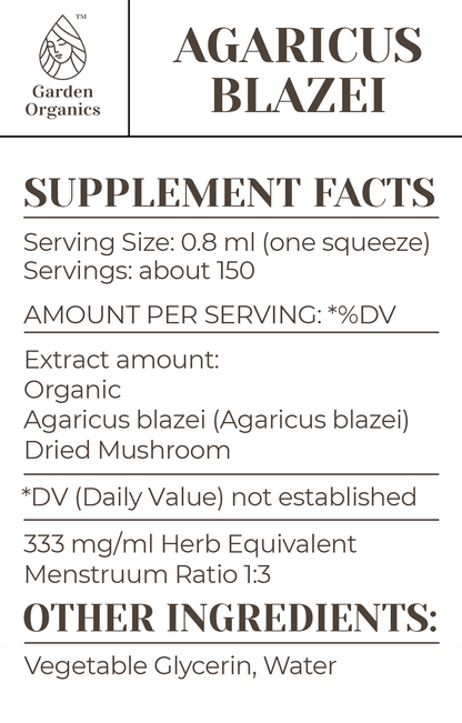 Buy Agaricus Blazei Tincture online - Garden Organics
