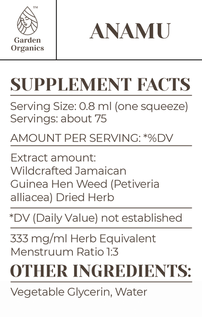 Buy Anamu Tincture online - Garden Organics