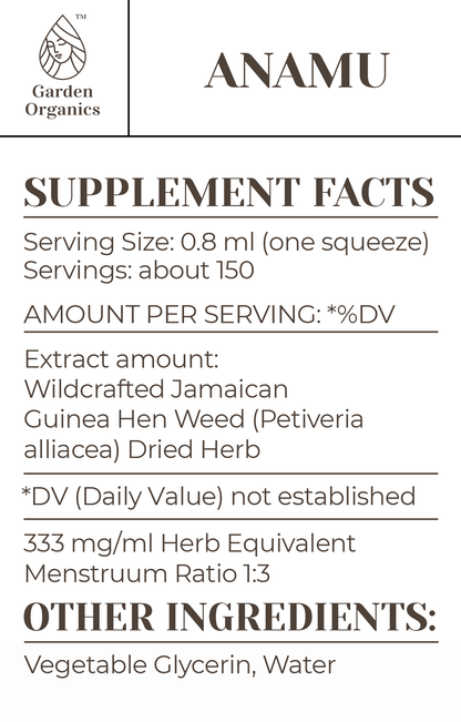 Buy Anamu Tincture online - Garden Organics