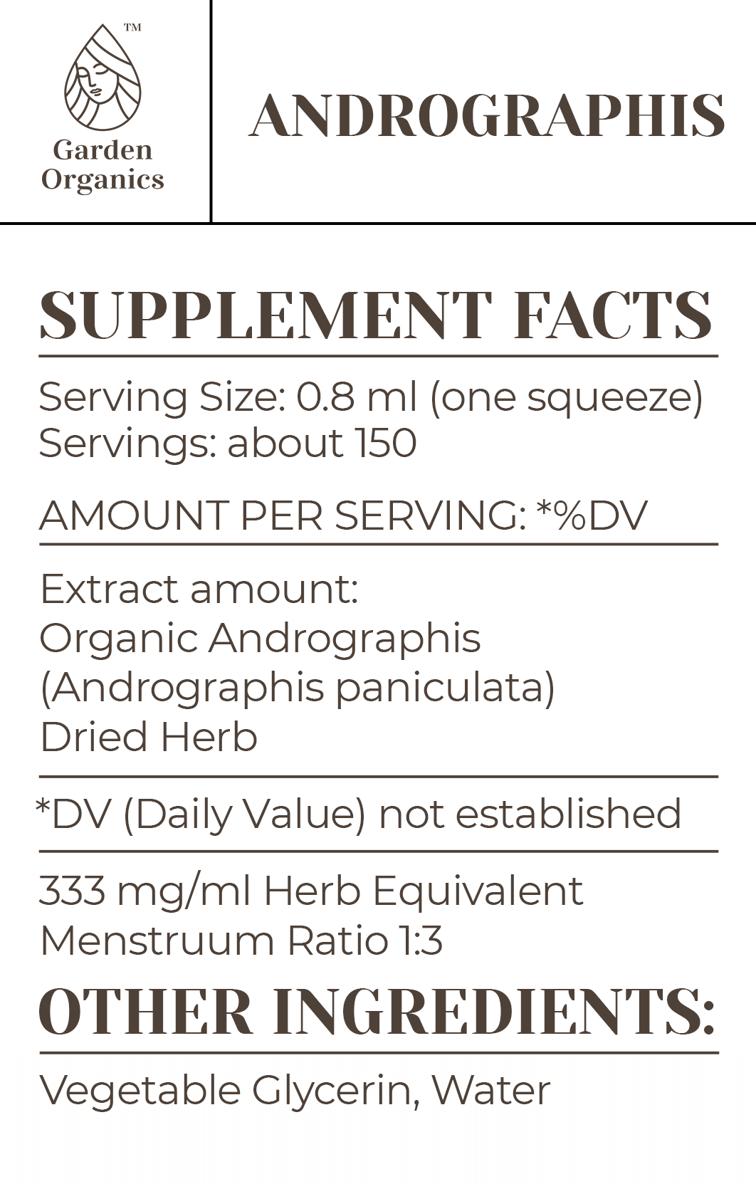Buy Andrographis Tincture online - Garden Organics