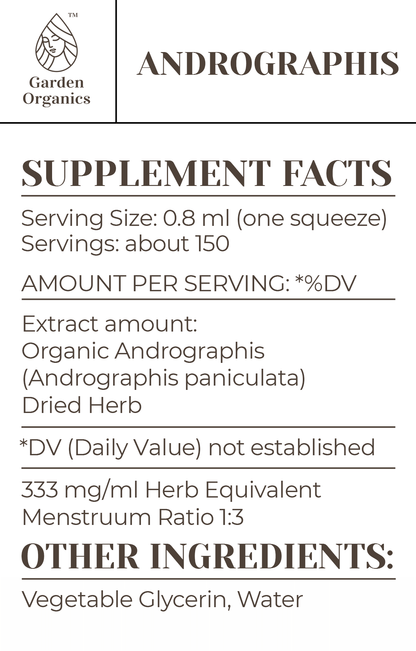 Buy Andrographis Tincture online - Garden Organics