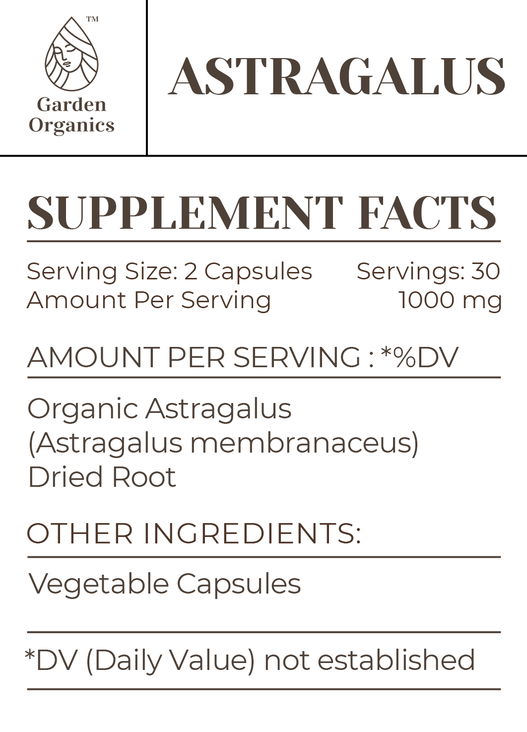Buy Astragalus Capsules online - Garden Organics