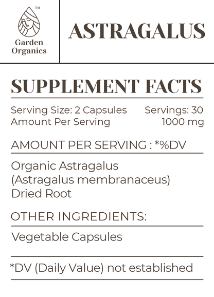 Buy Astragalus Capsules online - Garden Organics
