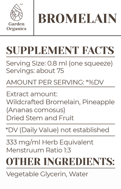 Buy Bromelain Tincture online - Garden Organics
