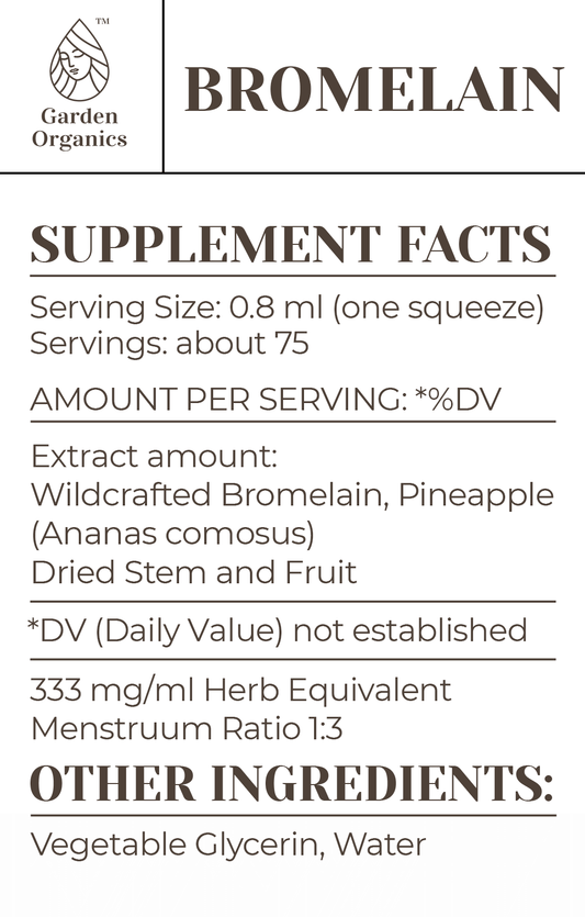 Buy Bromelain Tincture online - Garden Organics