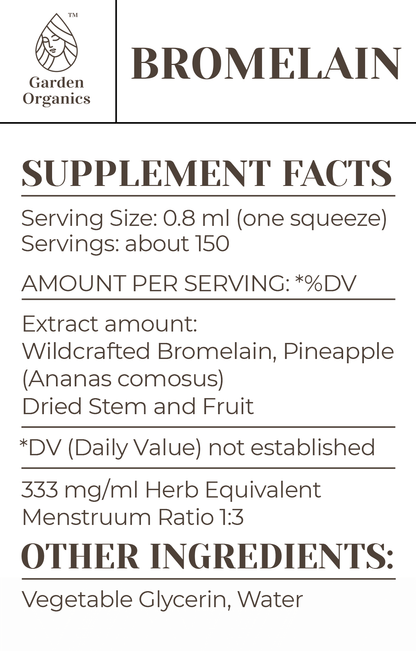 Buy Bromelain Tincture online - Garden Organics