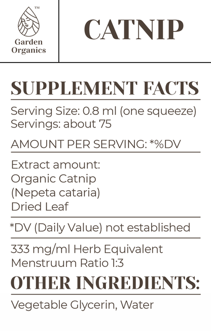 Buy Catnip Tincture online - Garden Organics