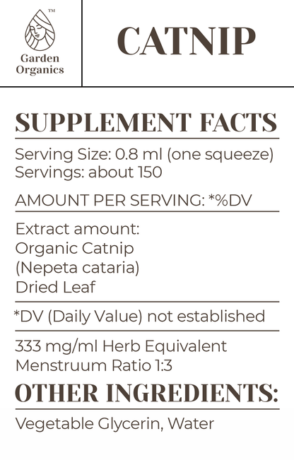 Buy Catnip Tincture online - Garden Organics