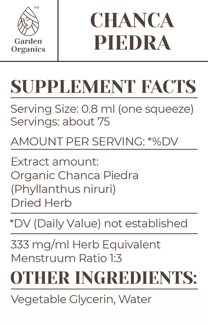 Buy Chanca Piedra Tincture online - Garden Organics