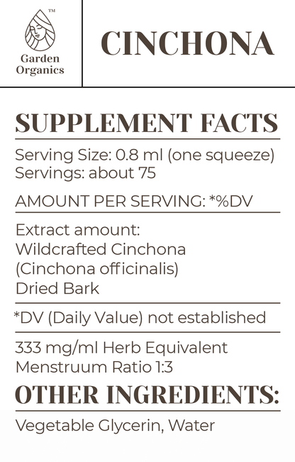 Buy Cinchona Tincture online - Garden Organics