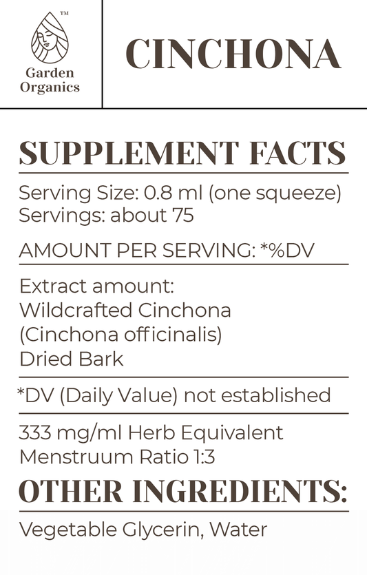 Buy Cinchona Tincture online - Garden Organics