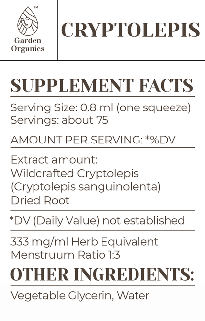Buy Cryptolepis Tincture online - Garden Organics