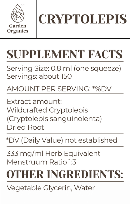 Buy Cryptolepis Tincture online - Garden Organics