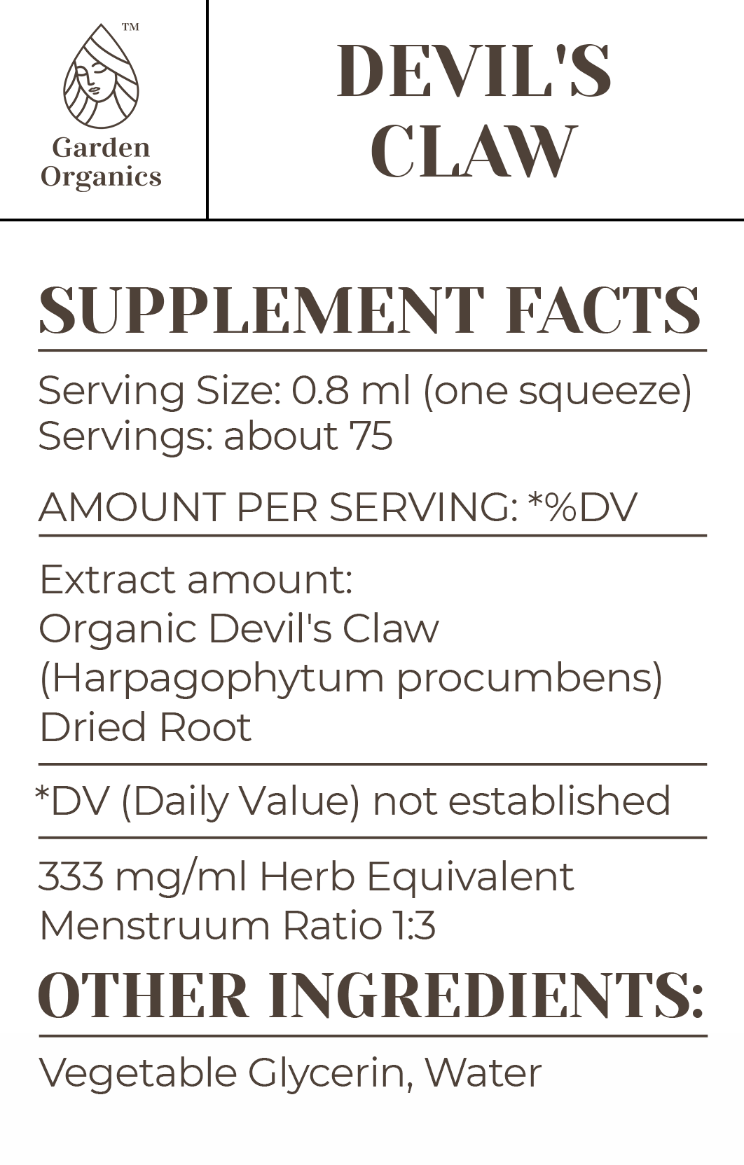 Buy Devil's Claw Tincture online - Garden Organics