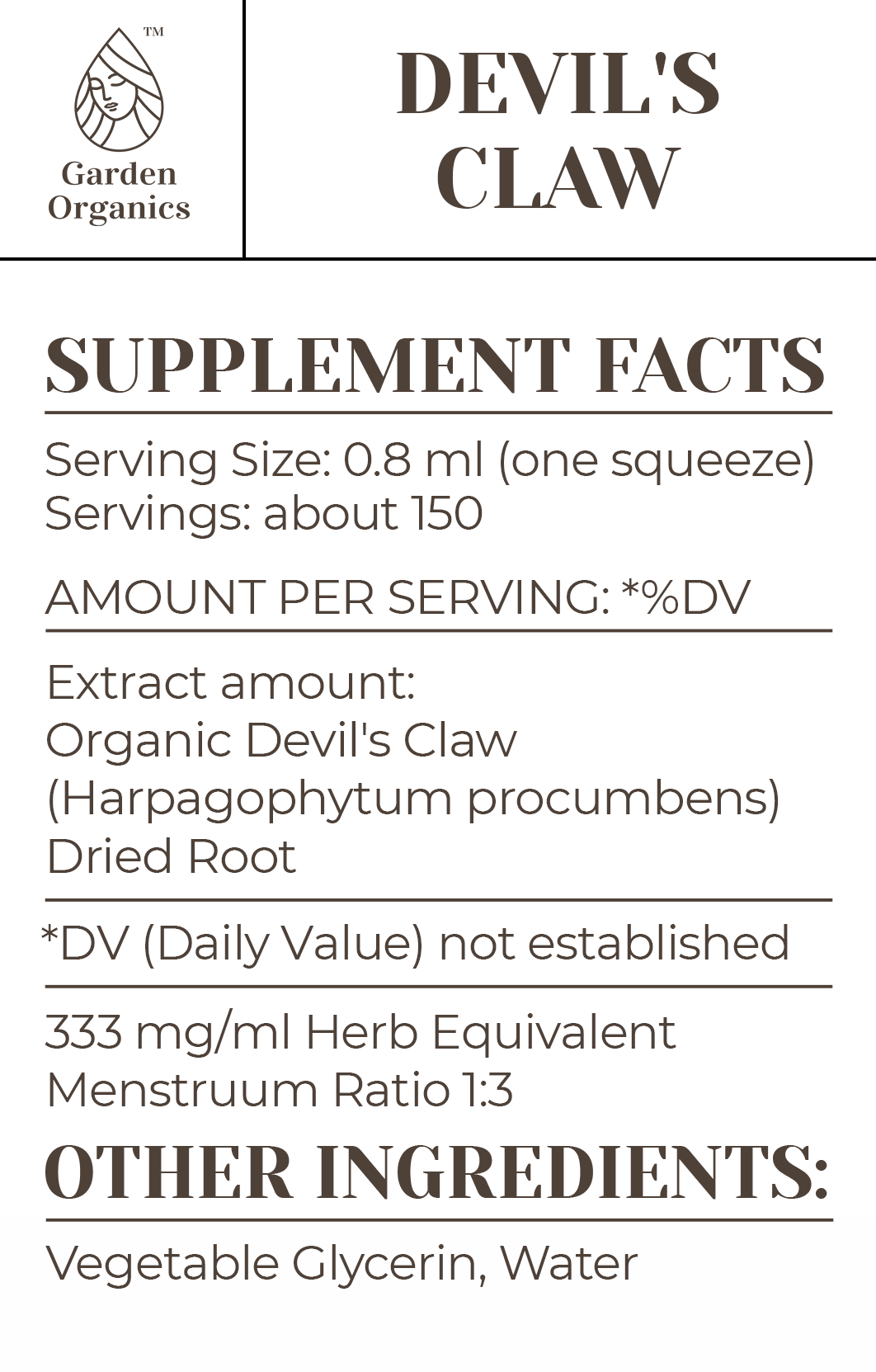 Buy Devil's Claw Tincture online - Garden Organics