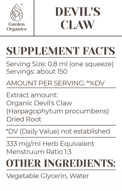 Buy Devil's Claw Tincture online - Garden Organics