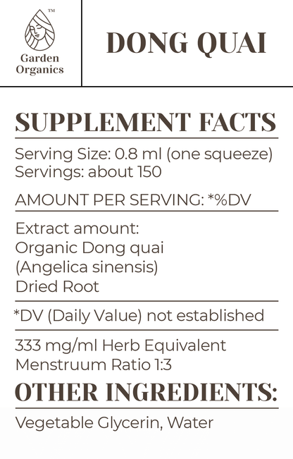 Buy Dong Quai Tincture online - Garden Organics