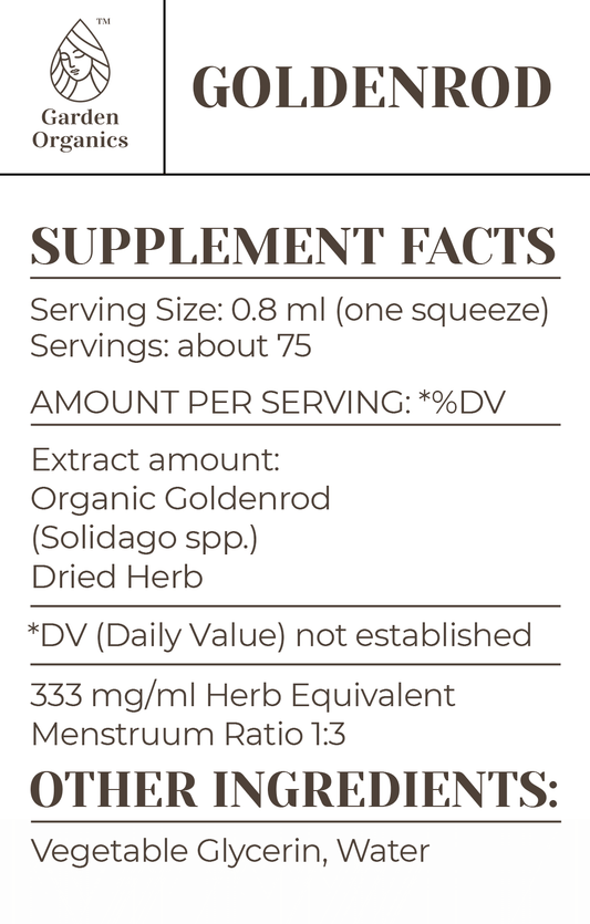 Goldenrod Tincture gardenixx Vitamins & Supplements gardenixx
