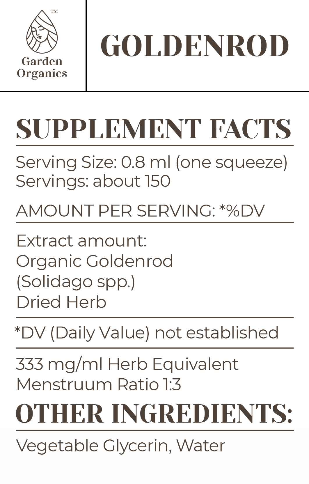 Buy Goldenrod Tincture online - Garden Organics