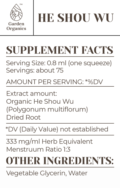 He Shou Wu Tincture gardenixx Vitamins & Supplements gardenixx