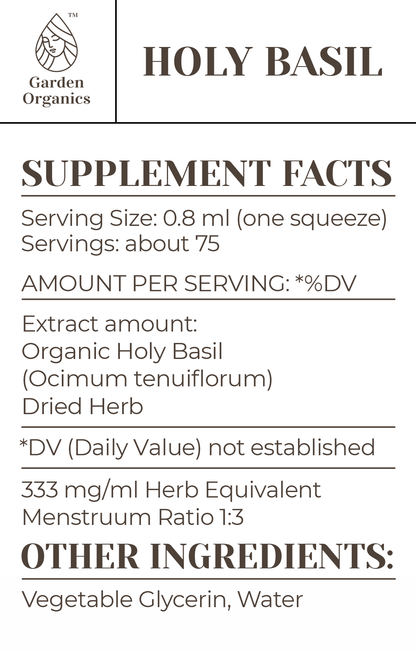 Holy Basil Tincture gardenixx Vitamins & Supplements gardenixx