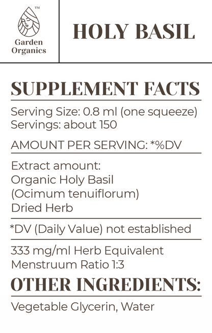 Holy Basil Tincture gardenixx Vitamins & Supplements gardenixx