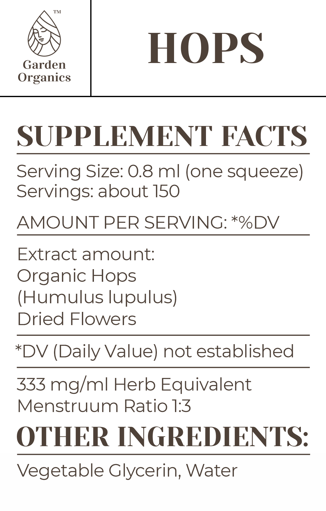 Buy Hops Tincture online - Garden Organics