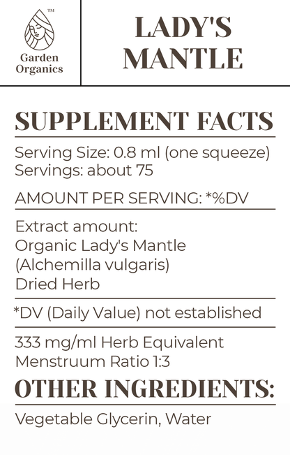 Buy Lady's Mantle Tincture online - Garden Organics