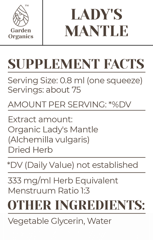 Buy Lady's Mantle Tincture online - Garden Organics