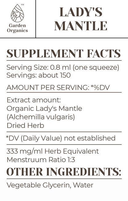 Buy Lady's Mantle Tincture online - Garden Organics