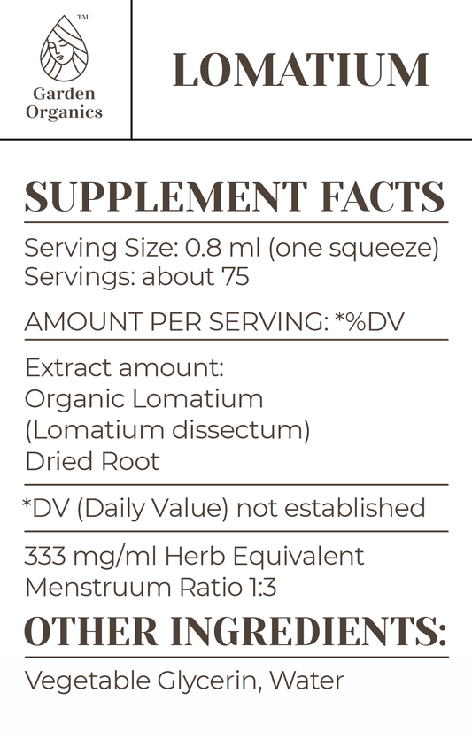 Buy Lomatium Tincture online - Garden Organics