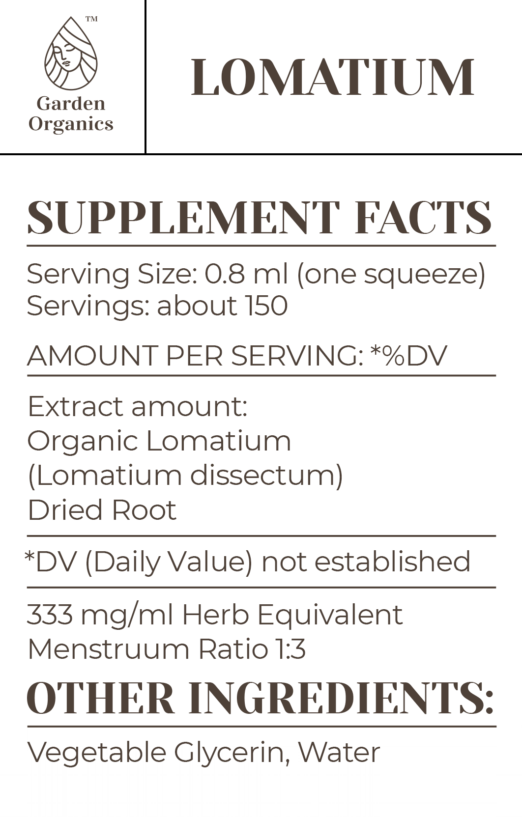 Buy Lomatium Tincture online - Garden Organics