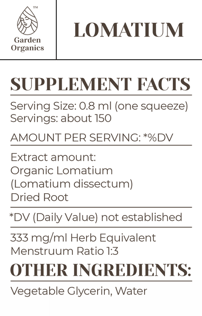 Buy Lomatium Tincture online - Garden Organics
