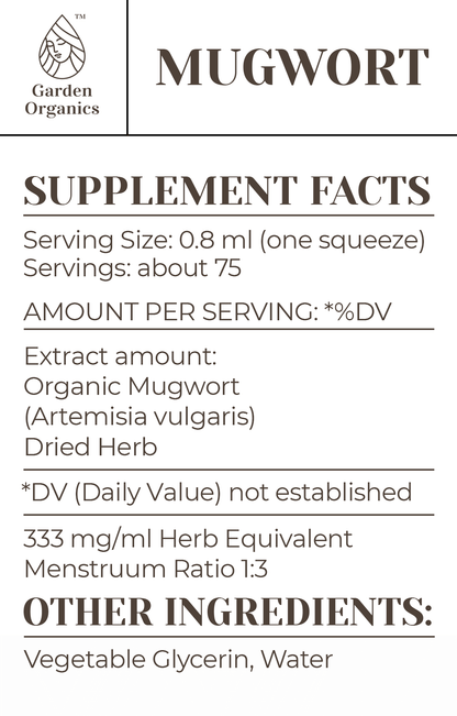 Buy Mugwort Tincture online - Garden Organics
