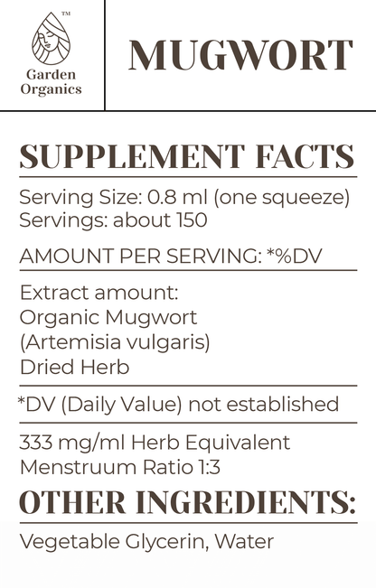 Buy Mugwort Tincture online - Garden Organics