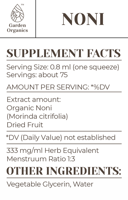 Buy Noni Tincture online - Garden Organics