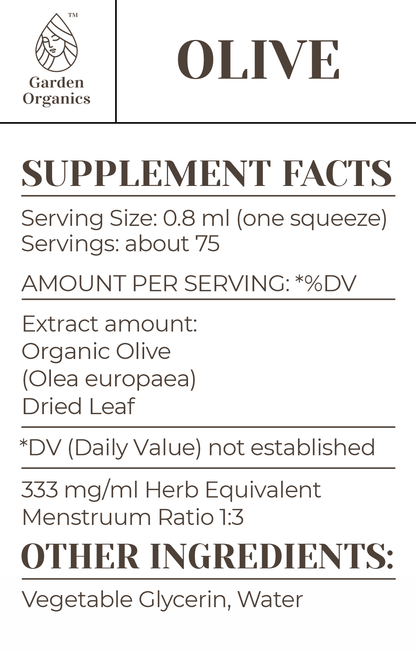 Buy Olive Tincture online - Garden Organics