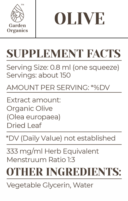 Buy Olive Tincture online - Garden Organics