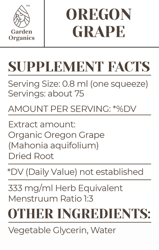 Oregon Grape Tincture gardenixx Vitamins & Supplements gardenixx