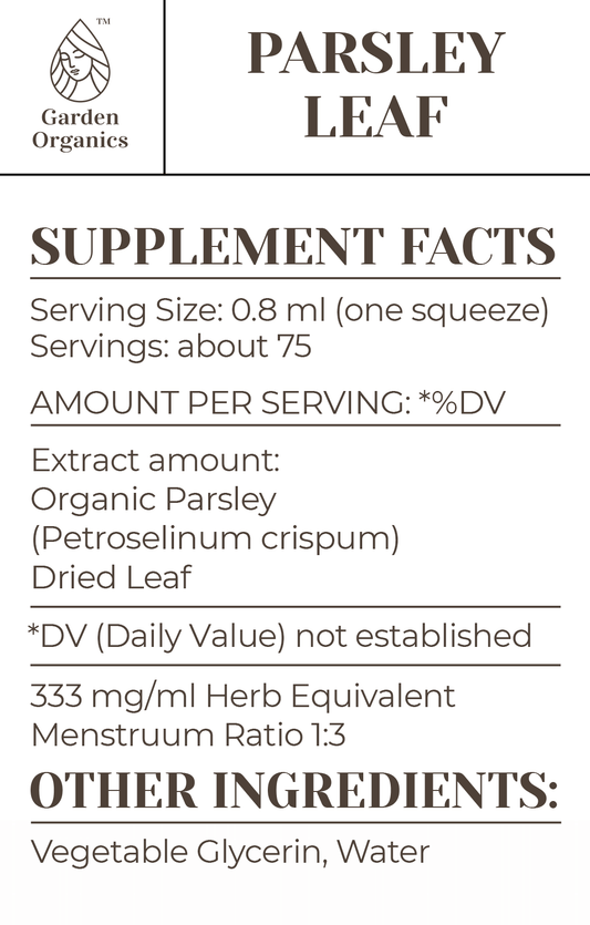Parsley Leaf Tincture gardenixx Vitamins & Supplements gardenixx