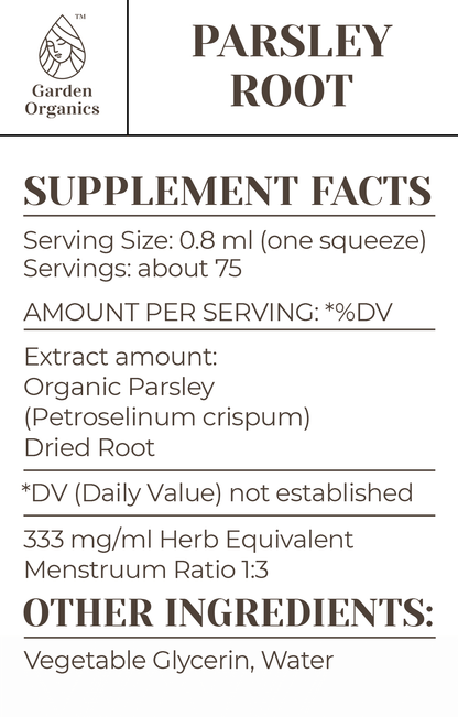 Buy Parsley Root Tincture online - Garden Organics